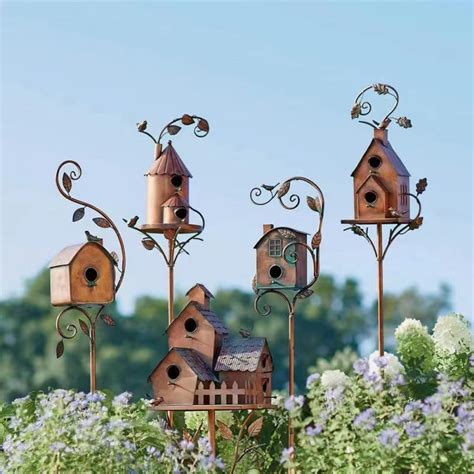 metal fowl house|metal birdhouses for outdoors.